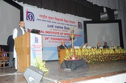 20. Minister of HRD Sh. Pallam Raju Delivering the speech