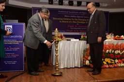 Prof. R Govinda VC NUEPA Lighting the Lamp