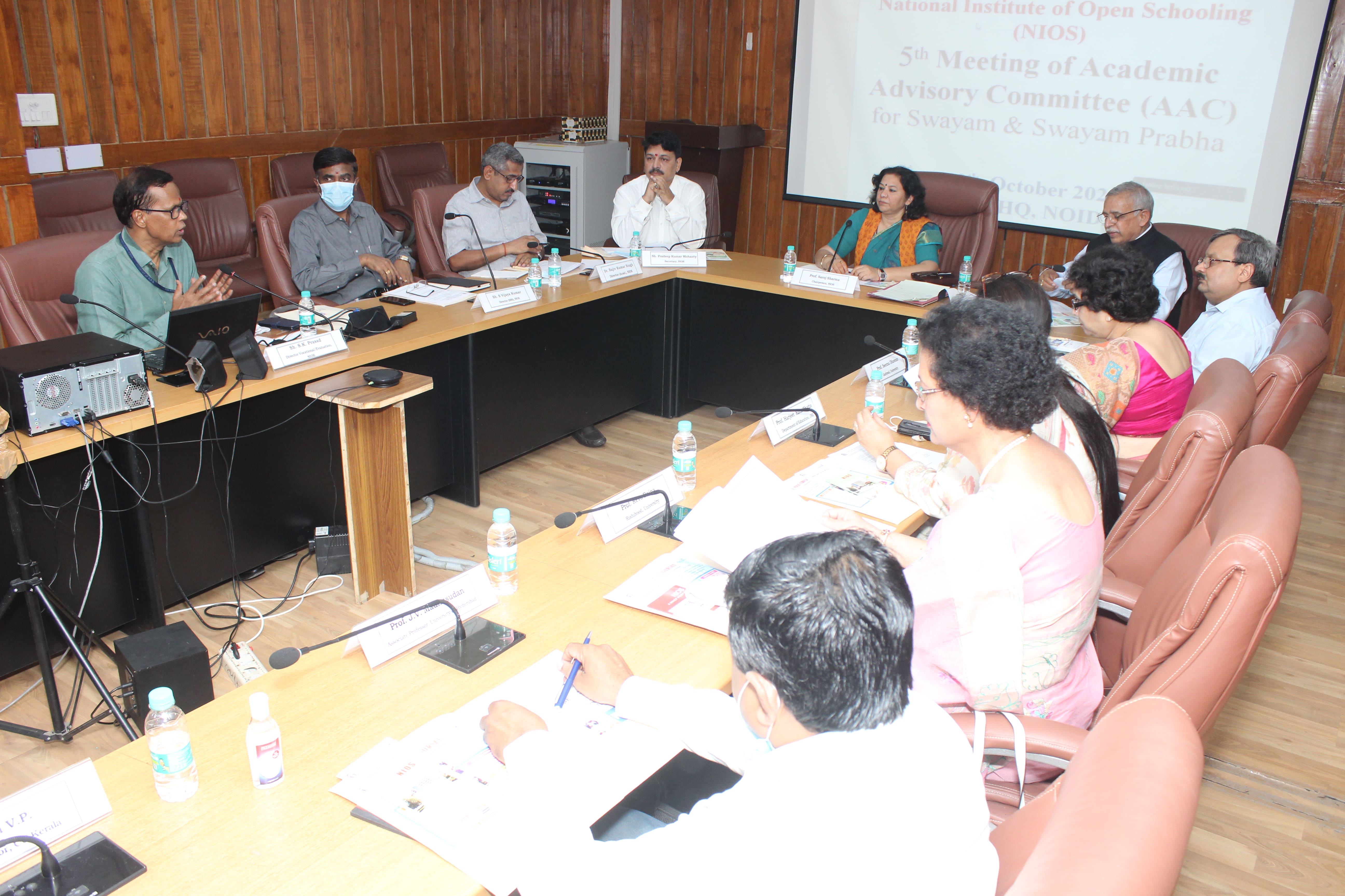 5th Meeting of Academic Advisory Committee (AAC) for Swayam & Swayam Prabha on 12th October, 2021