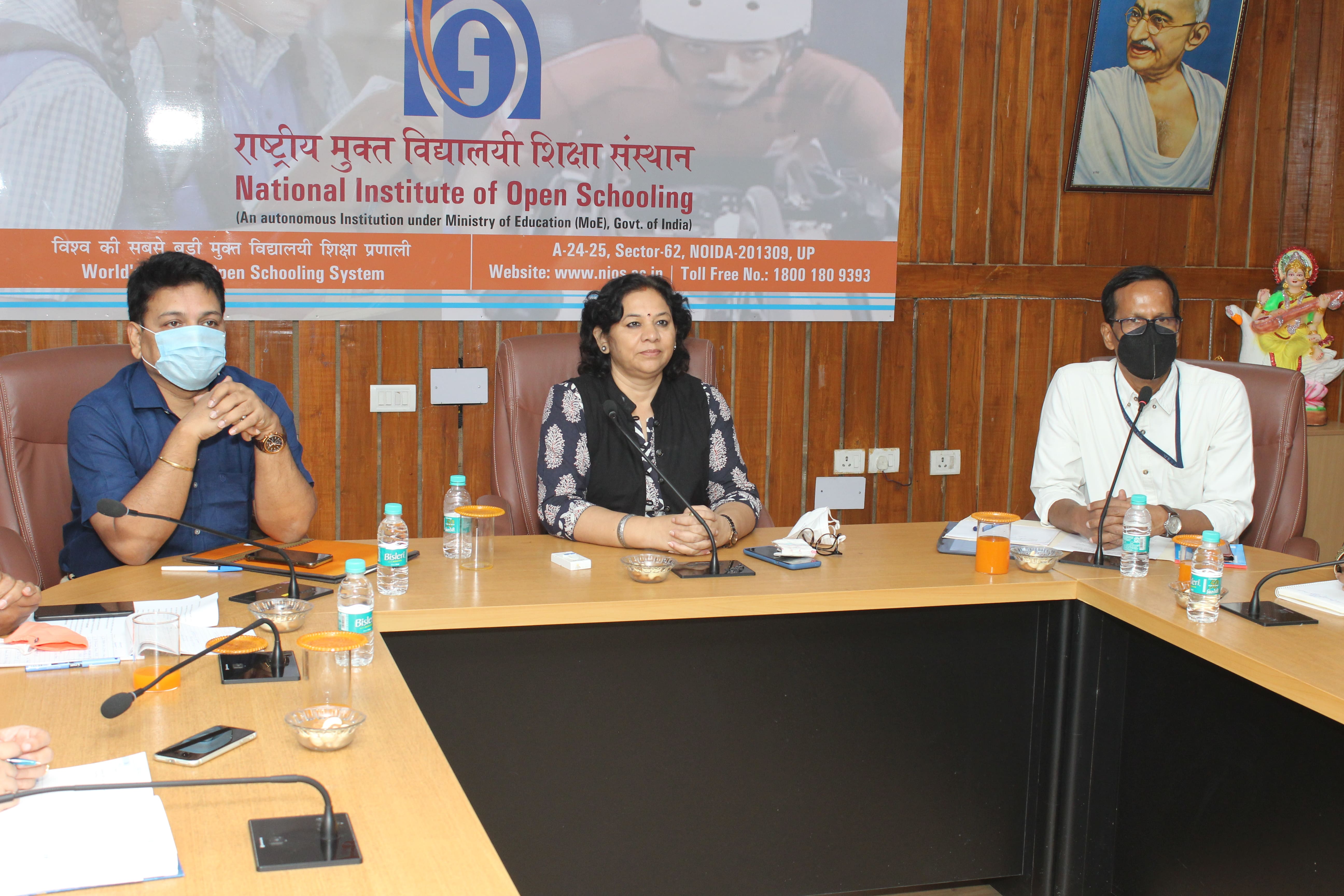 Signing of MOU between NIOS and NHM (Govt. of Jharkhand) Open Yoga Training on 31-08-2021